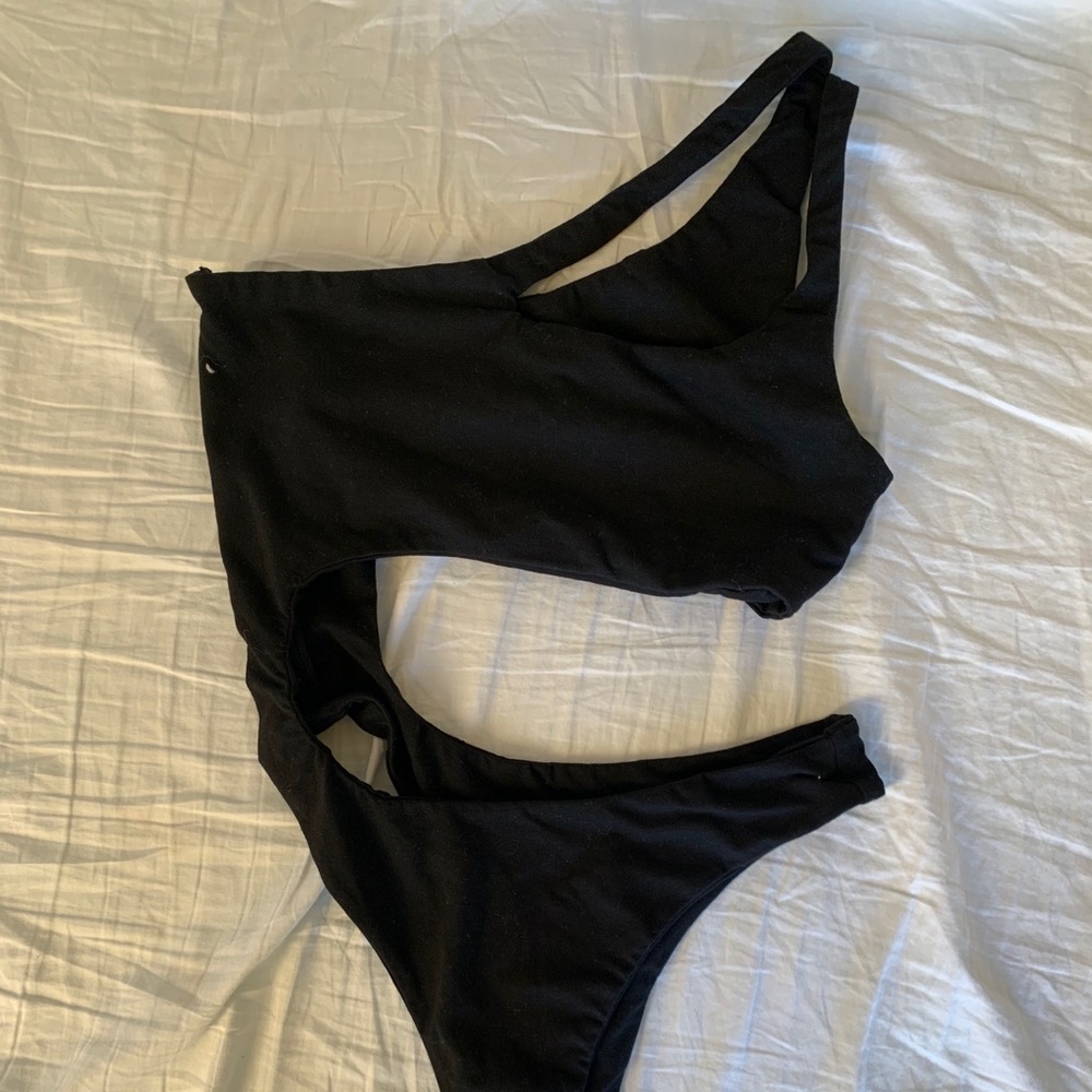 Black Cut Out Bodysuit from I AM GIA